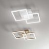 Plafoniera led 39w 3000k oro dimmerabile moderna fabas bard