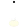 Lampadario per tavolo da pranzo sfera ovale vetro