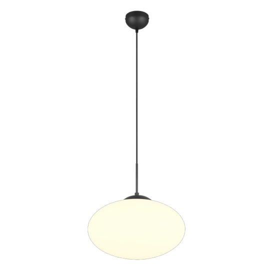 Lampadario per tavolo da pranzo sfera ovale vetro