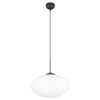 Lampadario per tavolo da pranzo sfera ovale vetro