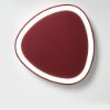 Plafoniera plettro moderna bordeaux led 60w cct 3000k 4000k 80cm