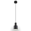 Lampada a sospensione moderna nero opaco