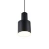 Lampada a sospensione moderna nero opaco