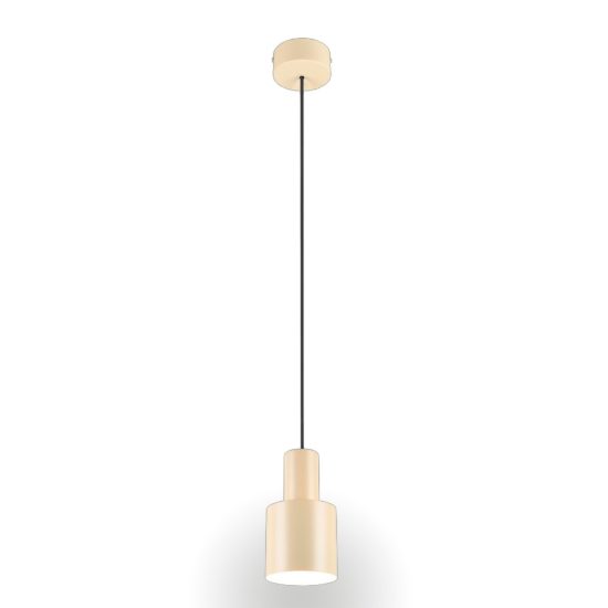 Lampada a sospensione beige per penisola cucina