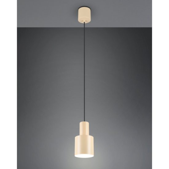 Lampada a sospensione beige per penisola cucina