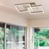 Plafoniera led 39w quadrati antracite dimmerabile design moderna
