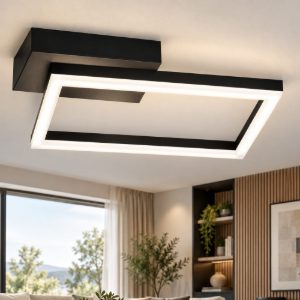 Fabas bard plafoniera led 22w 4000k quadrata bianca dimmerabile