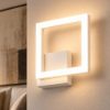 Fabas bard applique da parete led 11w 3000k dimmerabile moderna bianco
