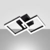 Fabas bard plafoniera moderna nera led 21w 3000k dimmerabile