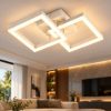 Fabas bard plafoniera led 21w 3000k dimmerabile moderna bianco
