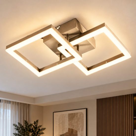 Fabas  bard plafoniera moderna led 21w 3000k dimmerabile oro opaco