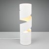 Lampada da tavolo design cilindrica bianco satinato