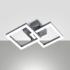 Fabas plafoniera moderna bard antracite led 21w 3000k dimmerabile