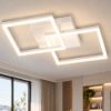 Fabas bard plafoniera led 39w 4000k dimmerabile moderna bianca