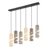 Lampadario a sospensione multicolor 6 luci per tavolo da pranzo