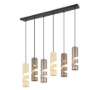 Lampadario a sospensione multicolor 6 luci per tavolo da pranzo