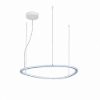 Lampadario a sospensione moderno plettro carta da zucchero led 48w cct 3000k 6000k con telecomando