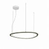 Lampadario led 48w cct 3000k 6000k dimmerabile con telecomando a sospensione verde oliva