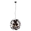 Lampadario design moderno sferico nero opaco