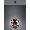 Lampadario design moderno sferico nero opaco