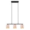 Lampadario led 4w 2700k 3 luci a sospensione beige