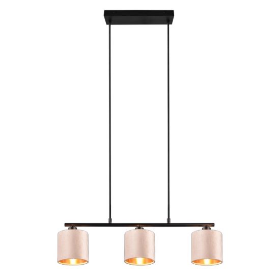 Lampadario led 4w 2700k 3 luci a sospensione beige