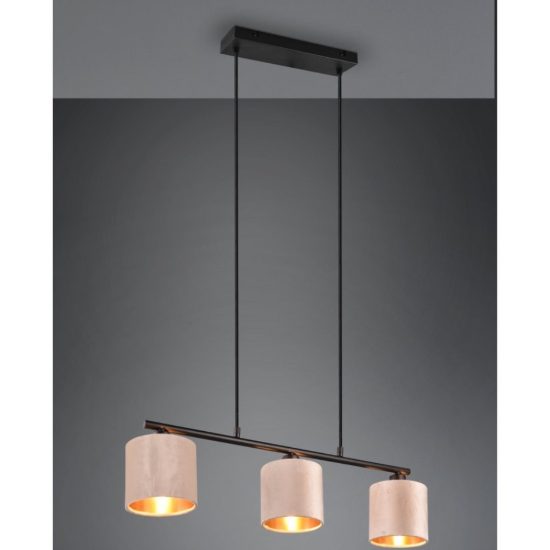 Lampadario led 4w 2700k 3 luci a sospensione beige