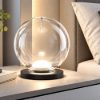 Fabas luce ariel lampada per camera da letto da tavolo trasparente led 7w cct 2700k 3000k 4000k