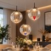 Fabas luce ariel lampadario moderno tre luci led 21w cct 2700k 3000k 4000k dimmerabile