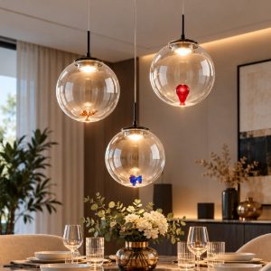 Fabas luce ariel lampadario moderno tre luci led 21w cct 2700k 3000k 4000k dimmerabile