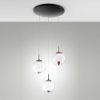 Fabas luce ariel lampadario moderno tre luci led 21w cct 2700k 3000k 4000k dimmerabile