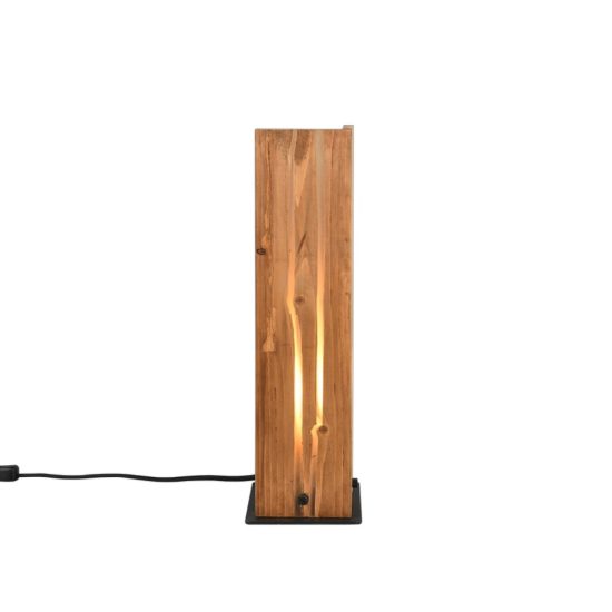 Lampada da tavolo nero legno per soggiorno