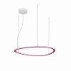 Lampadario led 48w cct 3000k 6000k dimmerabile con telecomando plettro magenta