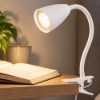 Lampada da scrivania bianca orientabile led 3w 3000k