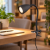 Lampada da scrivania per cameretta led 3w 3000k nero opaco