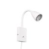 Applique comodino camera da letto bianco led 3000k orientabile
