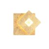 Applique da parete per scale quadrata oro led 6w 3000k orientabile