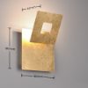 Applique da parete per scale quadrata oro led 6w 3000k orientabile