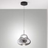Fabas lampada a sospensione deva vetro fumé  led 14w cct 2700k 3000k 4000k dimmerabile