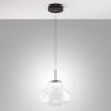 Fabas deva lampada a sospensione trasparente led 14w cct 2700k 4000k dimmerabile
