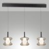 Fabas frua lampadario da cucina vetro cognac led 7w cct 2700k 4000k dimmerabile 3 luci
