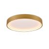 Plafoniera moderna tonda ottone opaco led cct 2300k 4000k dimmerabile