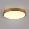 Plafoniera moderna tonda ottone opaco led cct 2300k 4000k dimmerabile