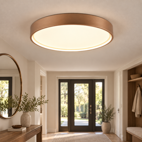 Plafoniera rotonda per ingresso caffe led cct 2300k 4000k dimmerabile