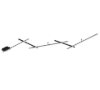 Plafoniera design moderno led 25w 3000k nera dimmerabile