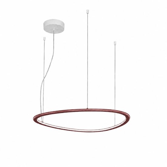 Lampadario led 60w cct 3000k 6000k dimmerabile con telecomando moderno rame opaco
