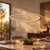 Lampadario led 60w cct 3000k 6000k dimmerabile con telecomando a sospensione ruggine