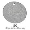 Lampadario a sospensione led 60w cct 3000k 6000k dimmerabile con telecomando grigio perla