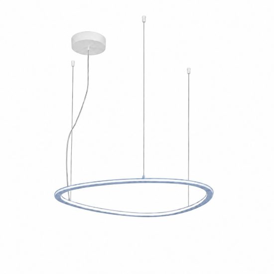 Lampadario a sospensione moderno plettro carta da zucchero led 60w cct 3000k 6000k dimmerabile con telecomando