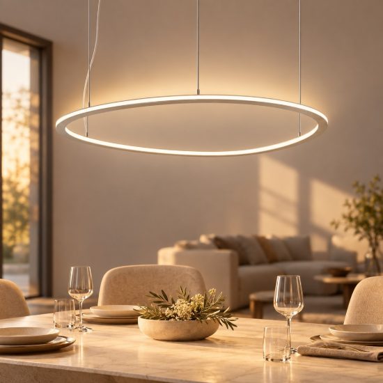 Lampadario led 60w cct 3000k 6000k dimmerabile con telecomando moderno a sospensione plettro tortora